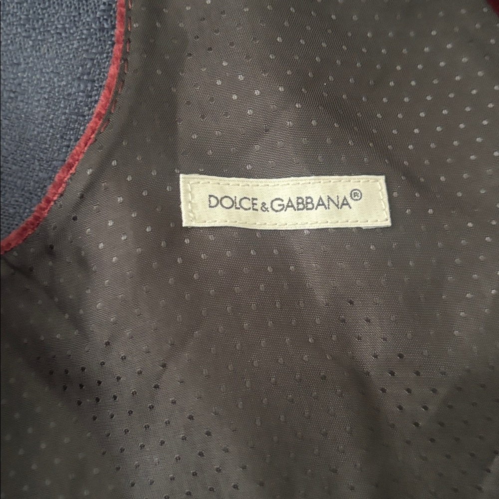 Dolce & Gabbana Kids Burgundy Vest - Picture 7 of 8